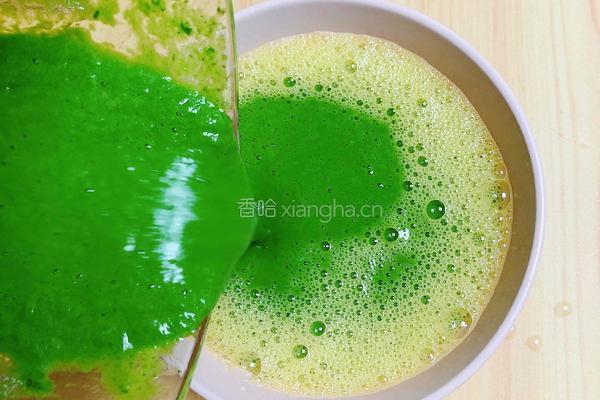 菠菜鸡蛋糕（豆浆水蛋版）的做法图解9