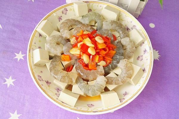 清蒸豆腐虾仁的做法图解13