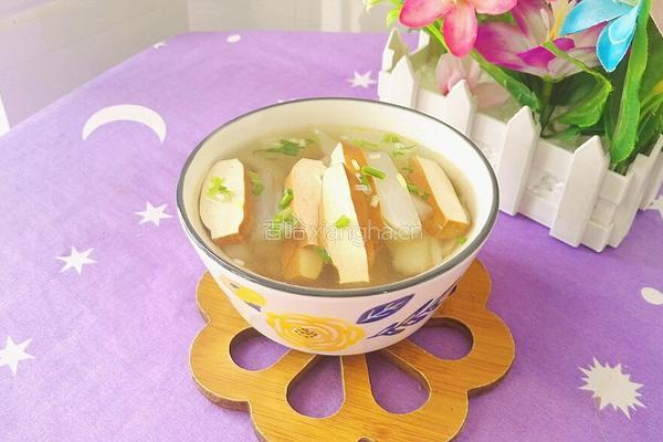 白萝卜豆腐干汤
