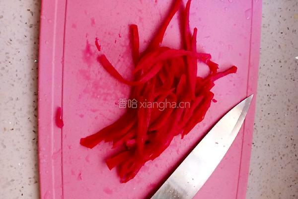凉拌火龙果皮的做法图解2