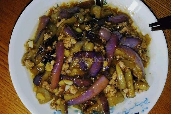 肉沫红烧茄子的做法图解7