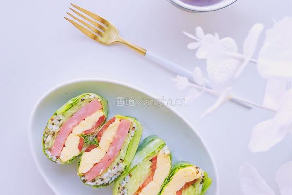 减脂早餐—生菜包饭卷的做法图解9