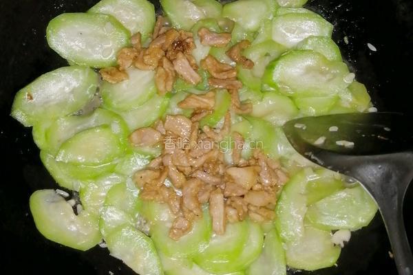 丝瓜炒肉丝的做法图解7