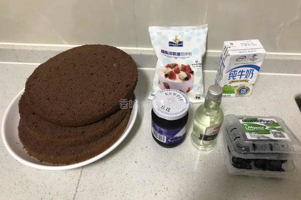 巧克力蓝莓蛋糕的做法图解2