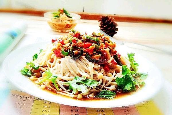 凉拌金针菇的做法图解6
