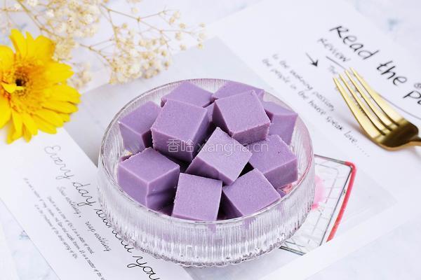 紫薯牛奶布丁的做法图解9