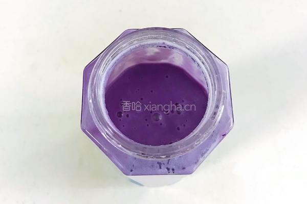 紫薯牛奶布丁的做法图解4