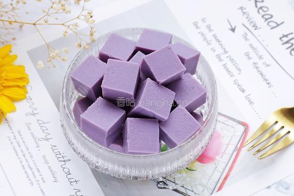 紫薯牛奶布丁的做法图解10