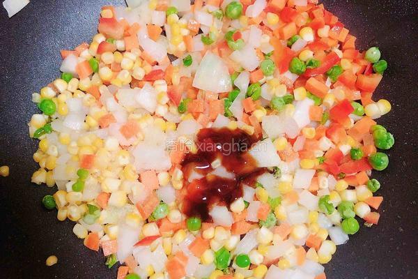 快手茄汁虾仁焗饭的做法图解7