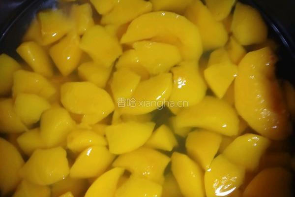 黄桃罐头的做法图解4