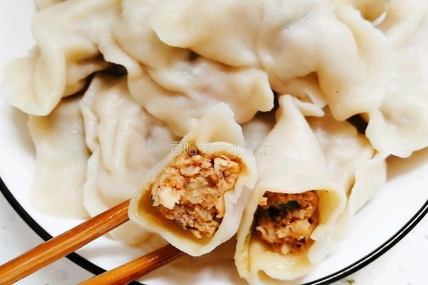 纯手工香菇猪肉水饺的做法图解8