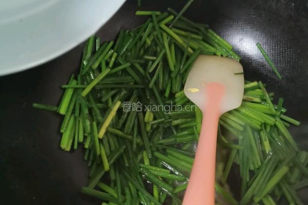 韭苔炒鸡蛋的做法图解15
