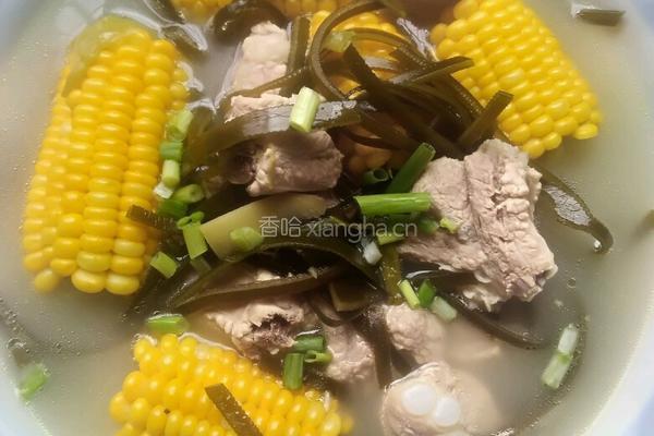 排骨玉米海带汤的做法图解4