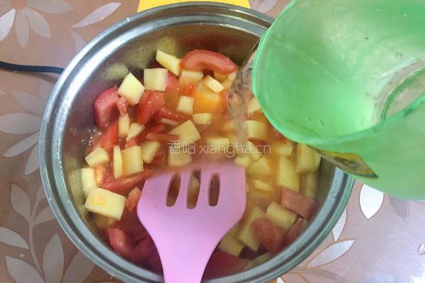 番茄土豆烩饭的做法图解7