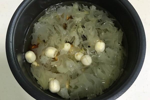 桃胶银耳凤梨甜汤的做法图解4