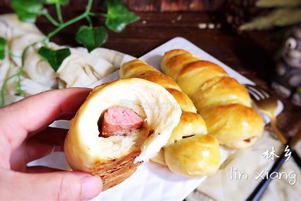 牛肉肠面包卷的做法图解15