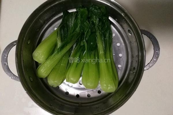 香菇油菜的做法图解3