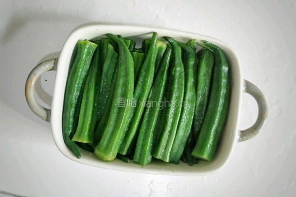 蒜蓉秋葵的做法图解6