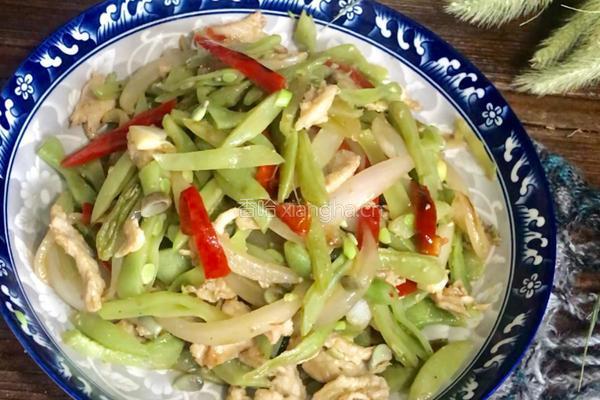 扁豆炒肉的做法图解10