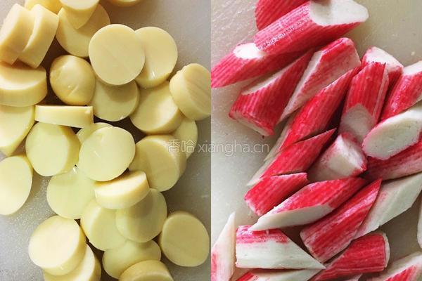 蟹足棒日本豆腐的做法图解3