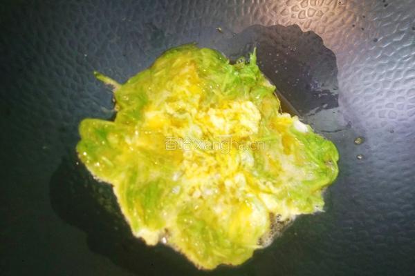 苦瓜丝煎蛋的做法图解5