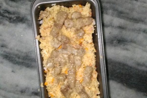 金针芝士牛焗饭的做法图解8