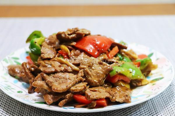 青椒牛肉的做法图解5
