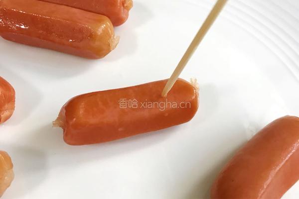 香炸迷你热狗的做法图解2
