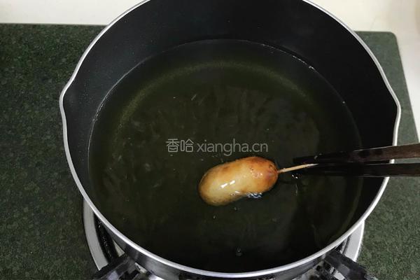 香炸迷你热狗的做法图解8