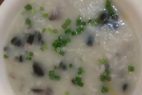 皮蛋瘦肉粥的做法图解7