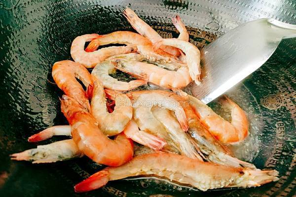 豆腐干韭菜炒虾的做法图解9
