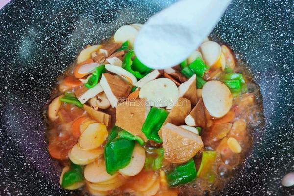 豆腐干炒素的做法图解4