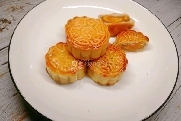 广式月饼（蛋黄白莲蓉）的做法图解17