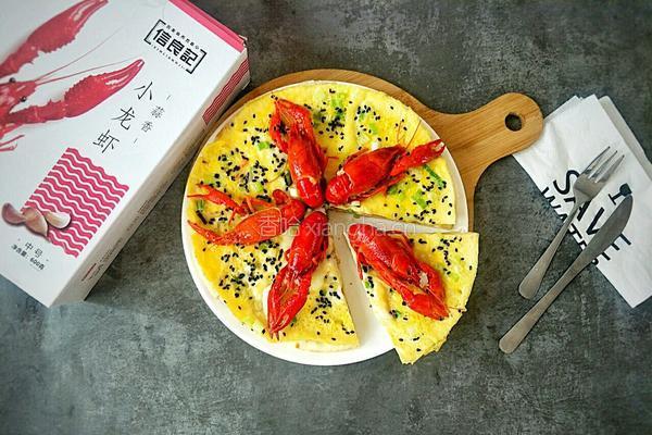 蒜香龙虾煎蛋饼的做法图解23