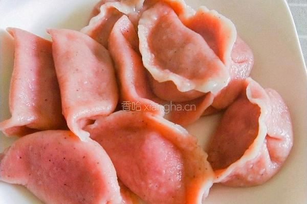 火龙果皮猪肉洋葱馅煮饺子的做法图解21