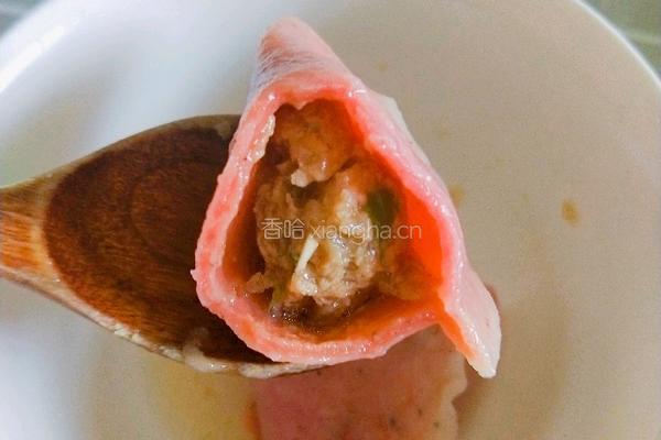 火龙果皮猪肉洋葱馅煮饺子的做法图解23