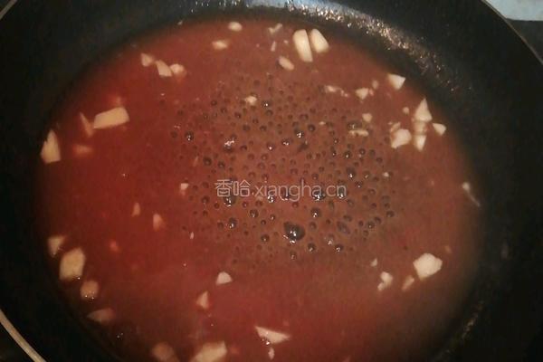茄汁沾豆腐的做法图解2