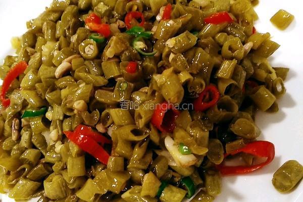拿肉都不换的 (清炒酸豆角） 的做法图解12