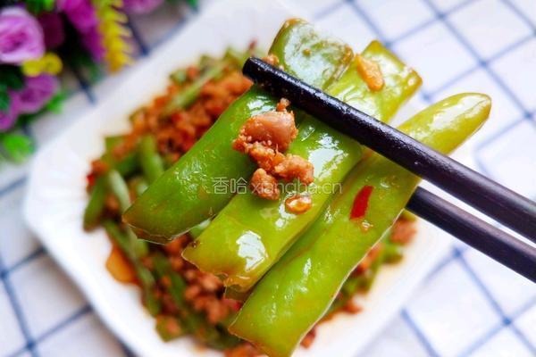 肉沫四季豆的做法图解2