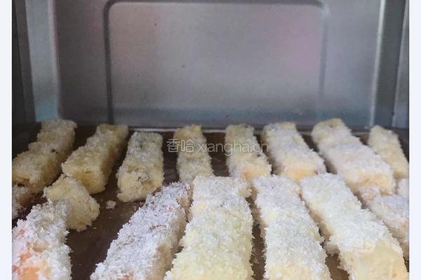 宝宝辅食 椰香吐司条 的做法图解7