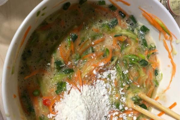 蔬菜饼的做法图解4