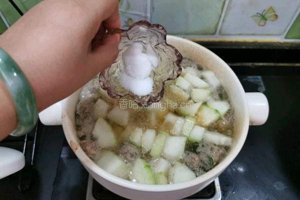 冬瓜香菜肉丸汤的做法图解11