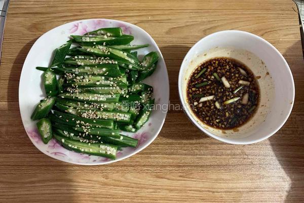 家常凉拌秋葵的做法图解7