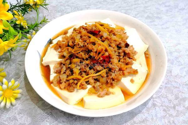 榨菜肉沫蒸豆腐的做法图解19