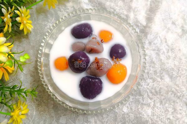 椰奶花蜜丸子汤的做法图解21