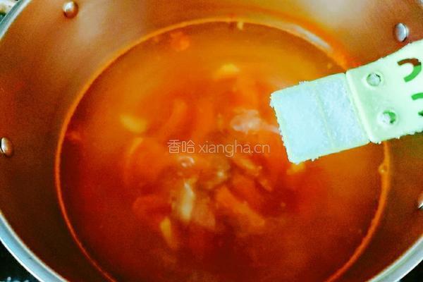猪皮番茄汤的做法图解11
