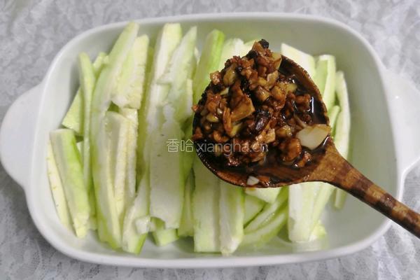 枸杞蒜香蒸丝瓜的做法图解13