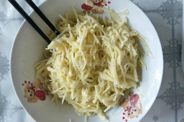 网红土豆丝饼的做法图解4