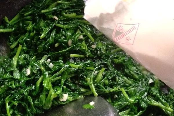 炒茼蒿的做法图解6