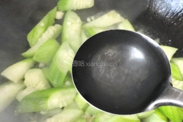 炒丝瓜的做法图解5